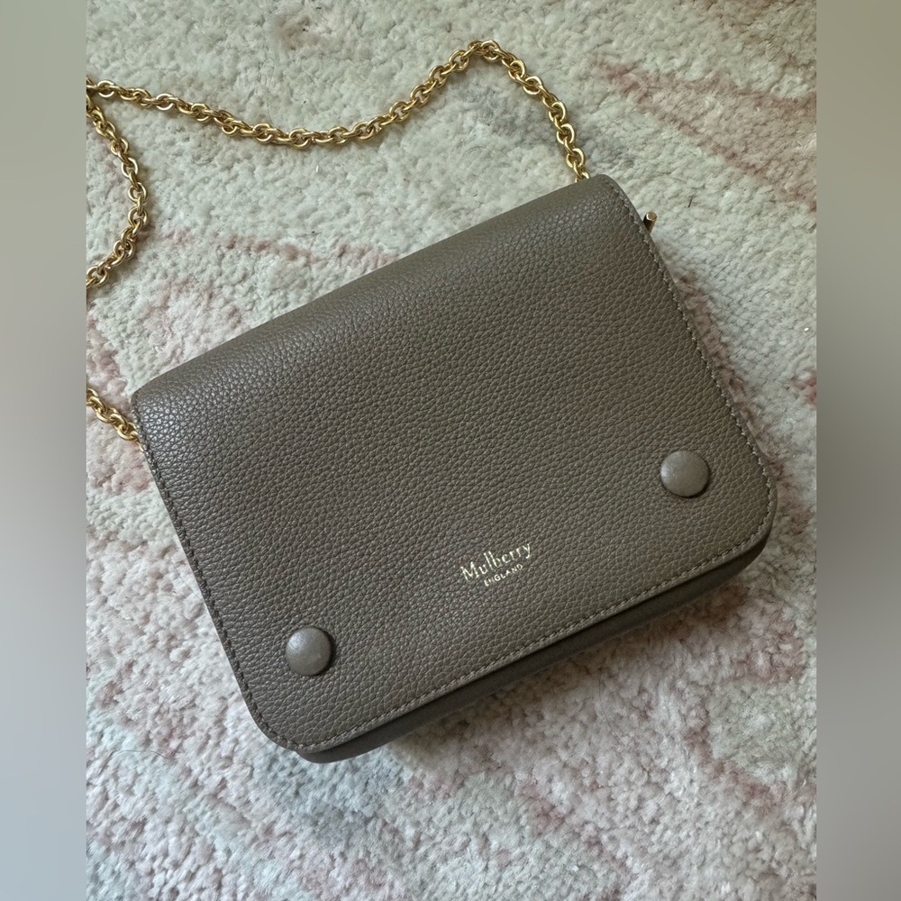 RARE Mulberry Small Clifton crossbody in clay